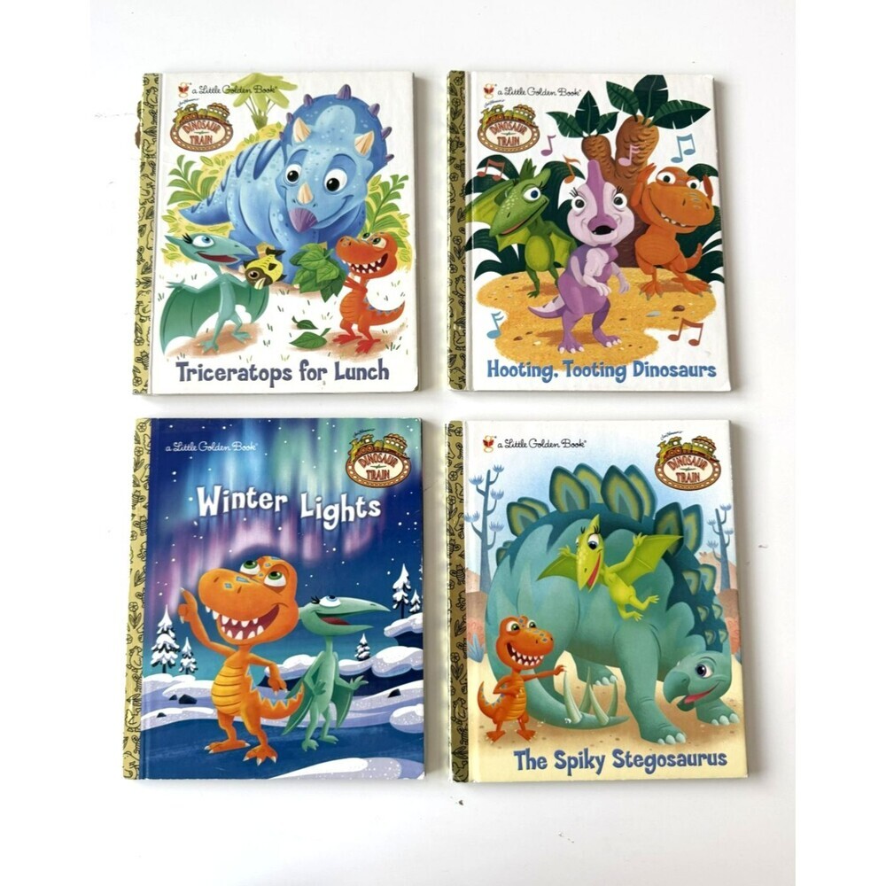 My Little Golden Book Dinosaurs Bundle-4 books
